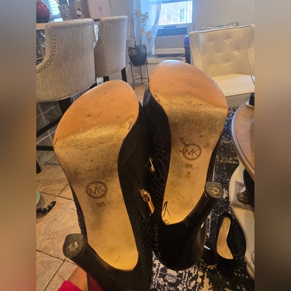 Michael Kors Black Stiletto Ankle Boots - Picture 7 of 17